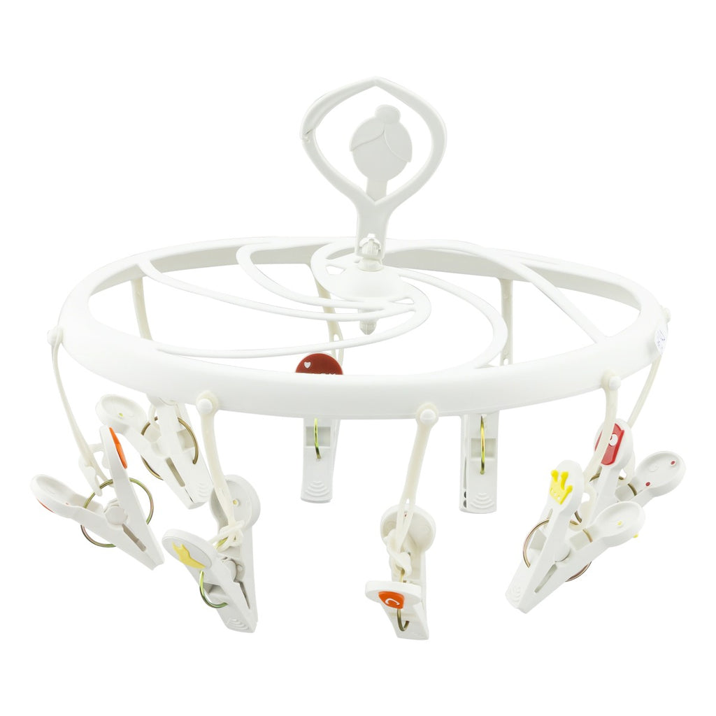 Varal Bailarina PrendMania Poly Play 8 Prendedores + 1 Varal Cata-vento Flor - Design Inovador Antiqueda - Poly Play