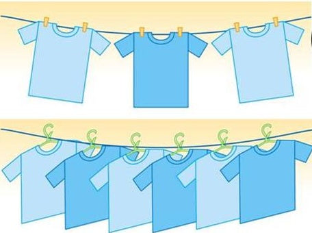 Varal Cabide Ecológico Poly Play 4 Peças - Seca e Guarda Direto no Armário
