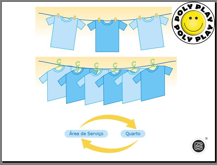 Varal Cabide Ecológico Poly Play 4 Peças - Seca e Guarda Direto no Armário