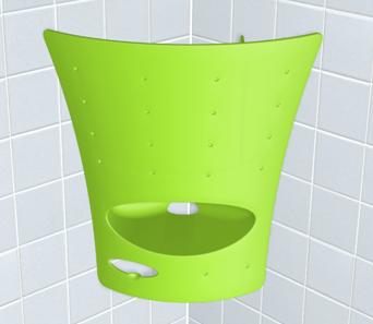 Cantoneira Banheiro Poly Play - Organiza o Box com Fácil Instalação
