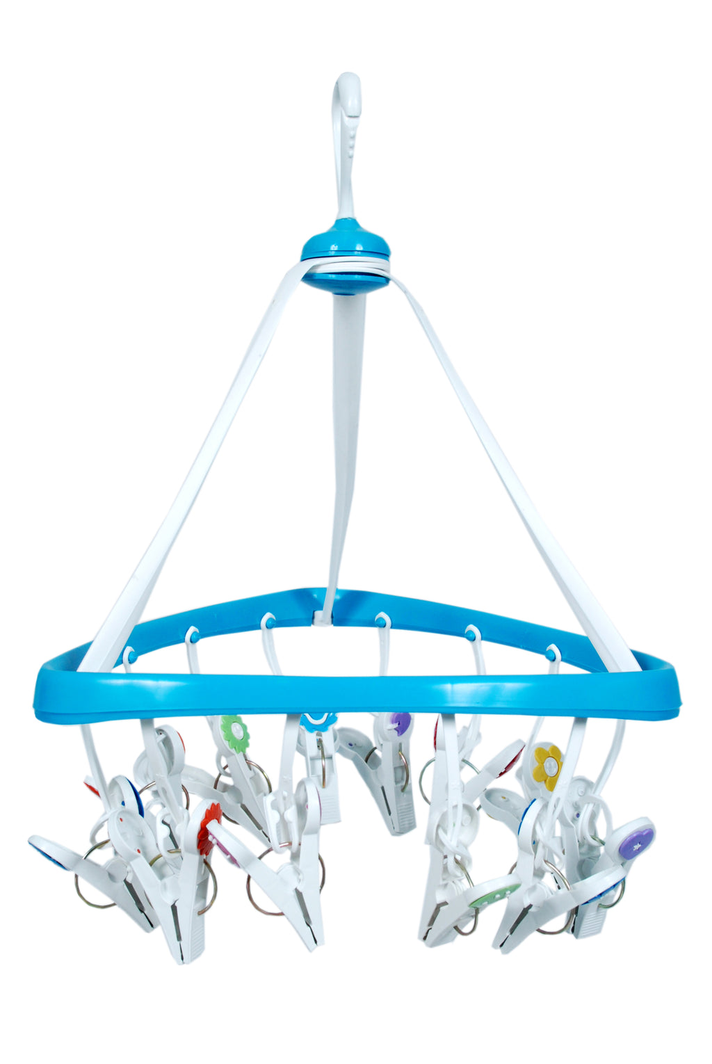 Varal Triangular PrendMania Poly Play 12 Prendedores - Solução Inteligente para Íntimas