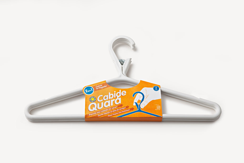Varal Cabide Ecológico Poly Play 4 Peças - Seca e Guarda Direto no Armário - Poly Play