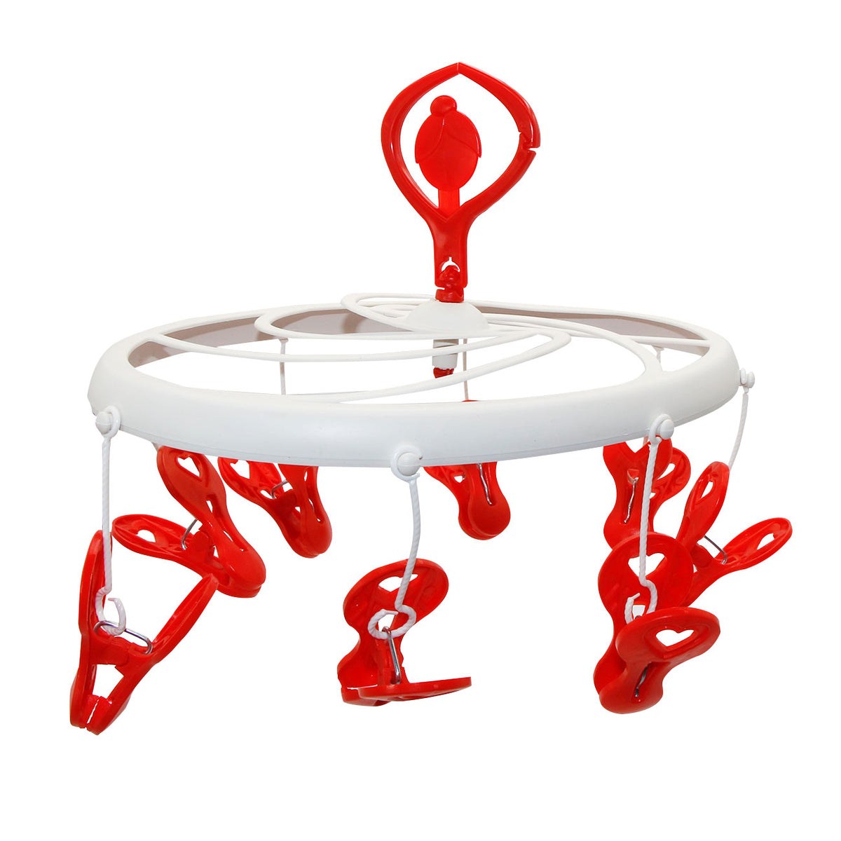 Varal Bailarina Poly Play 8 Prendedores Love + 1 varal Cata vento 8 prendedores Flor - Lavanderia Decorada com Amor - Poly Play