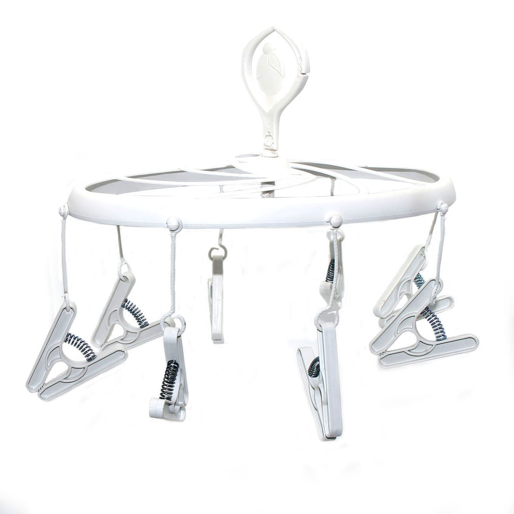 Varal Bailarina Poly Play 8 Prendedores Daisy - Varal de Teto Compacto para Apartamento - Poly Play