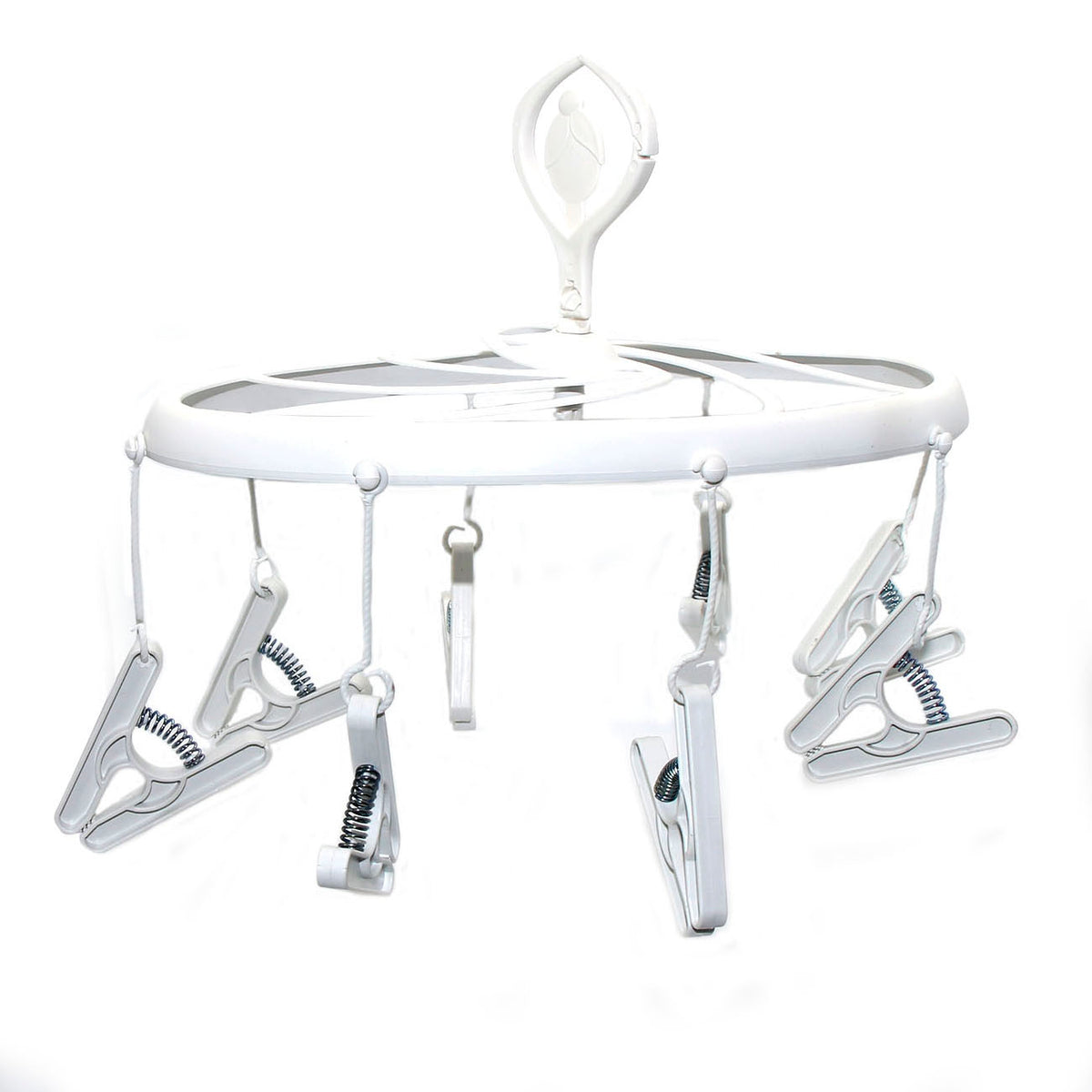 Varal Bailarina Poly Play 8 Prendedores Daisy - Varal de Teto Compacto para Apartamento - Poly Play