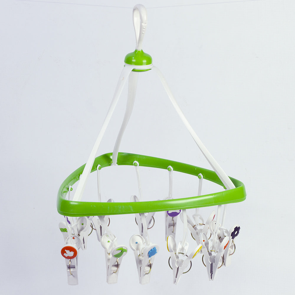 Varal Triangular PrendMania Poly Play 12 Prendedores - Solução Inteligente para Íntimas