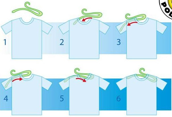 Cabide Zig-Zag Poly Play 4 Peças - Preserva a Gola e Organiza o Armário