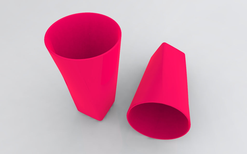 Copo Espiral Poly Play Kit 4 Unidades - Design Exclusivo para Toda a Família