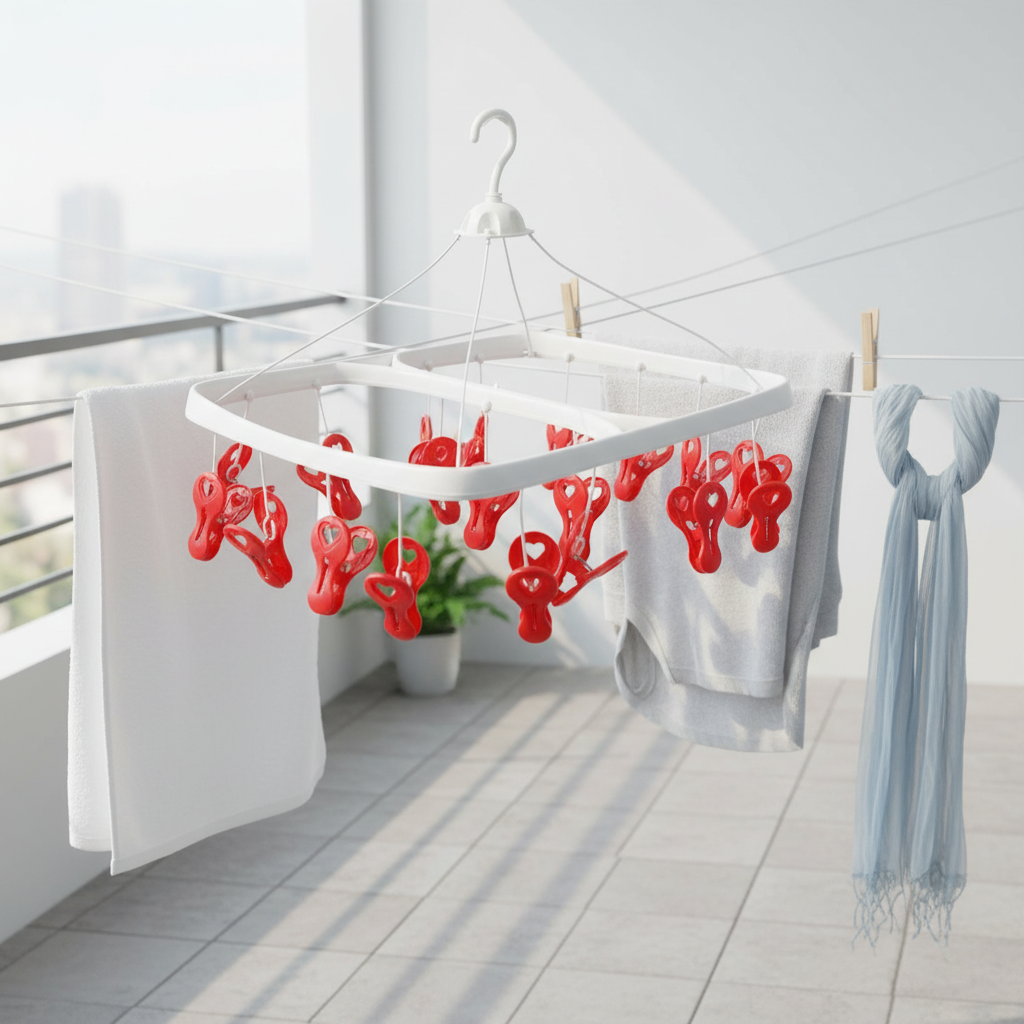 Varal Retangular Poly Play 19 Prendedores Love - Grande e Bonito