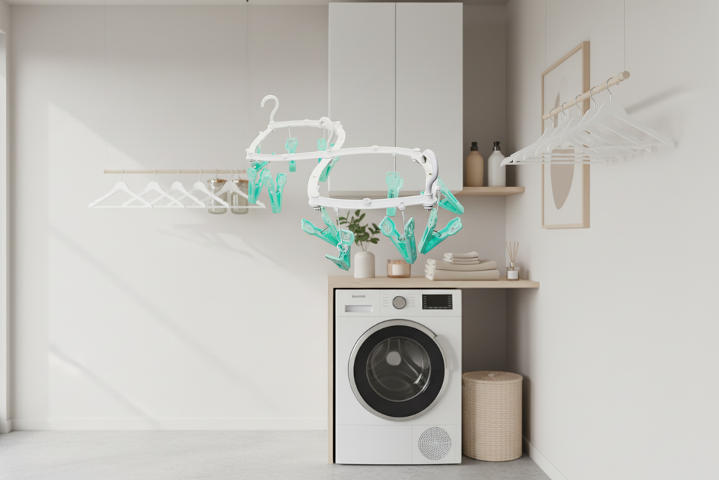 Varal Sanfona Expansível Poly Play 12 Prendedores Daisy - Compacto para Apartamento