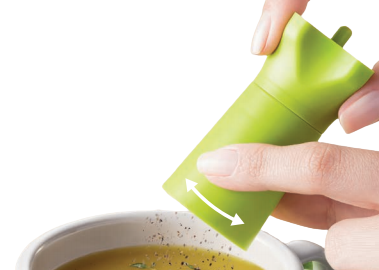 Triturador de Sal e Pimenta Poly Play - Ajuste de Grão, Tempero Fresco ( 2 unidades )
